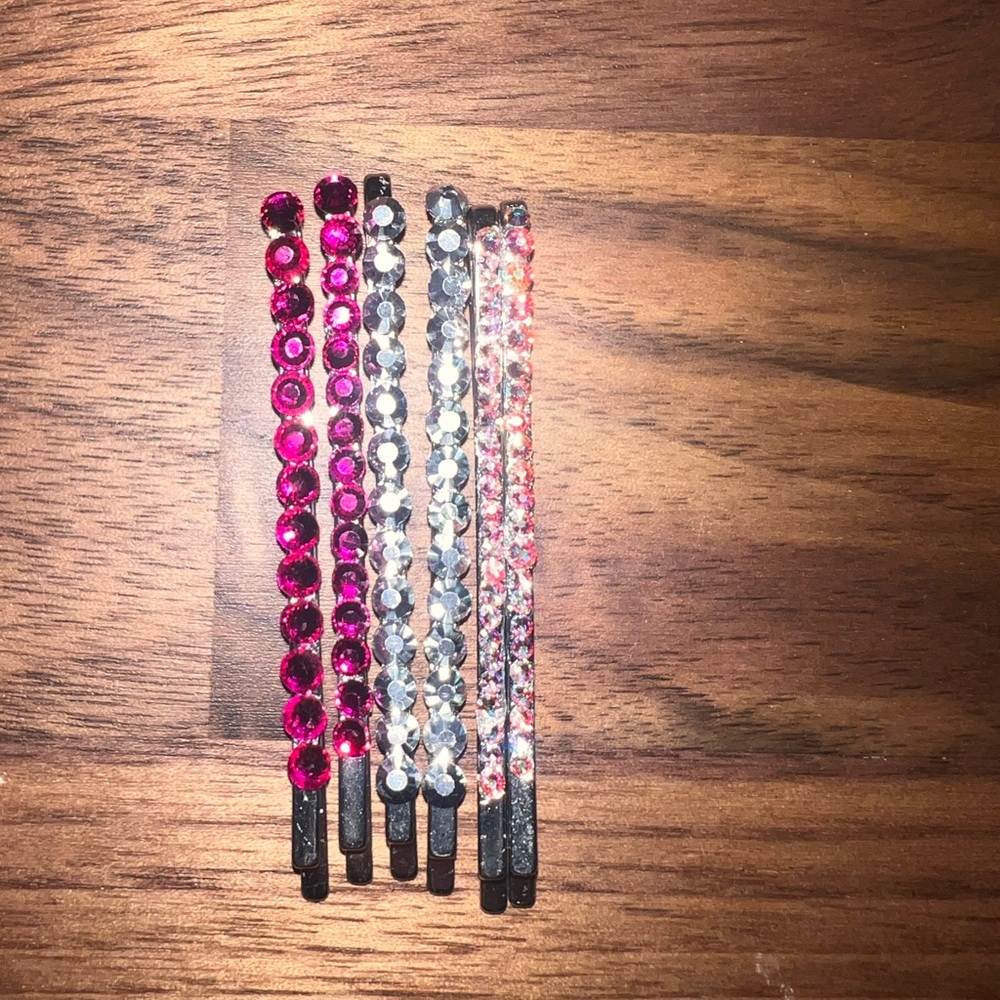 Austrian Crystal Bobby Pin Set - Picture 3 of 4